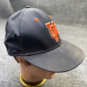 Vintage NCAA Findlay Oilers Baseball Cap Mens 7 1/4 Black Fitted Hat The Game
